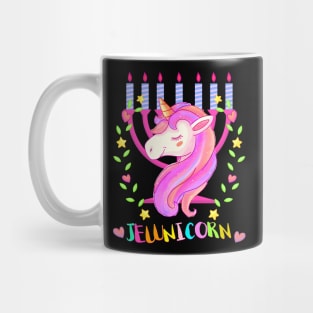 Jewnicorn Jewish Unicorn Jew Rosh Hashanah Menorah Mug